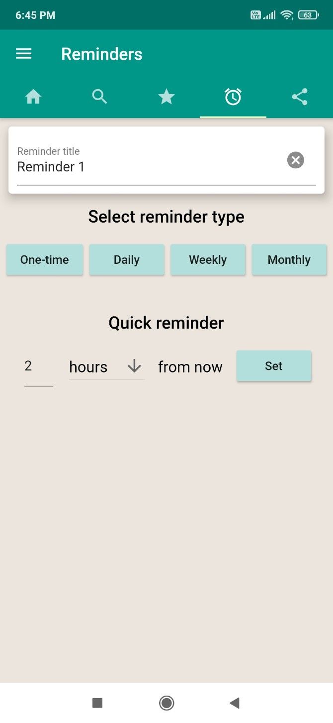 You can set reminders for notes in InstaNote