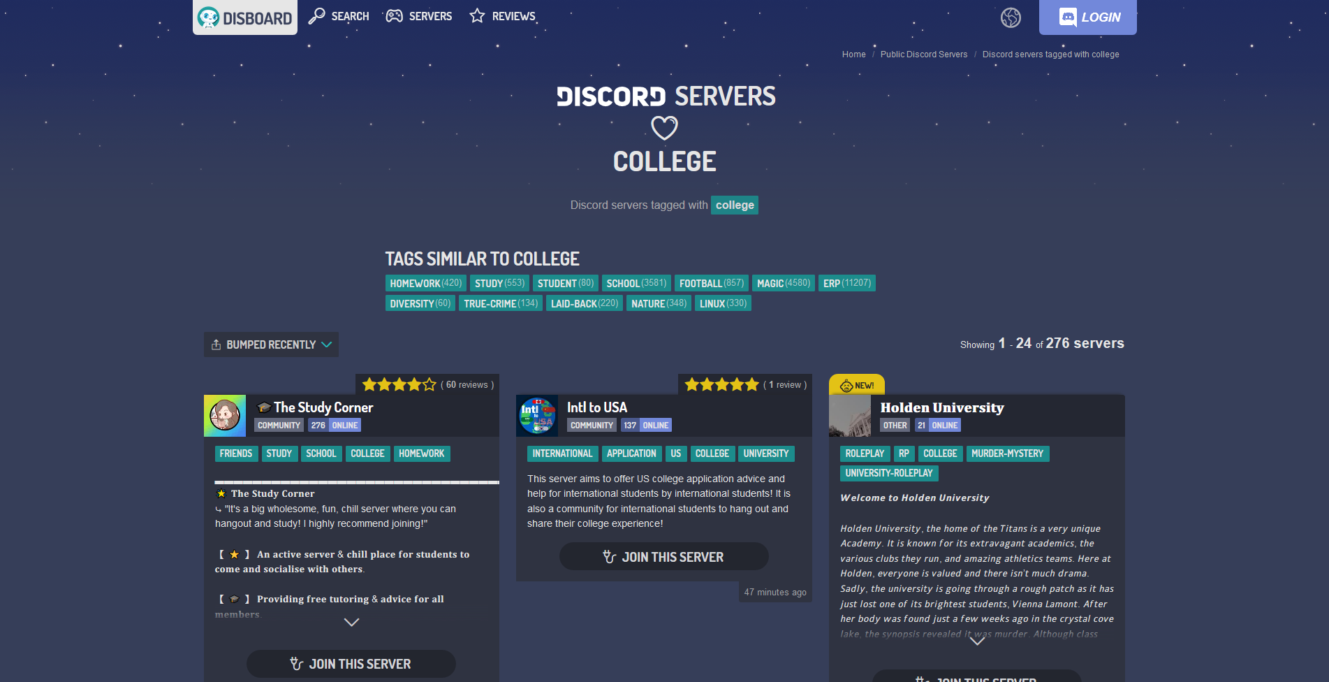 discord college servers