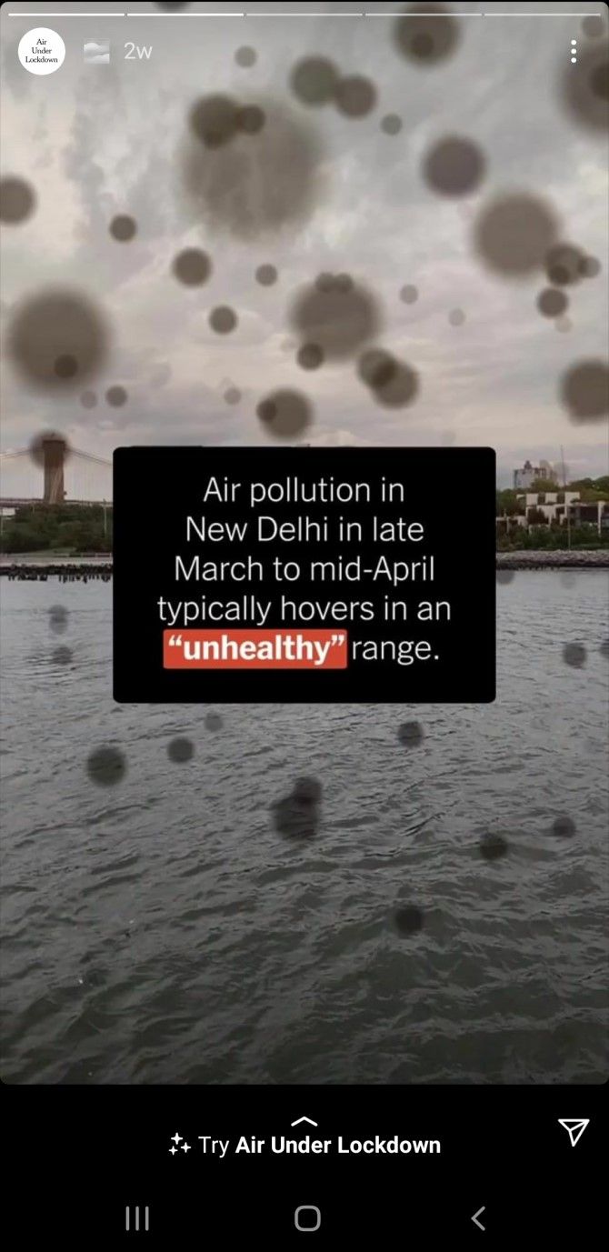 New York Times Pollution Instagram