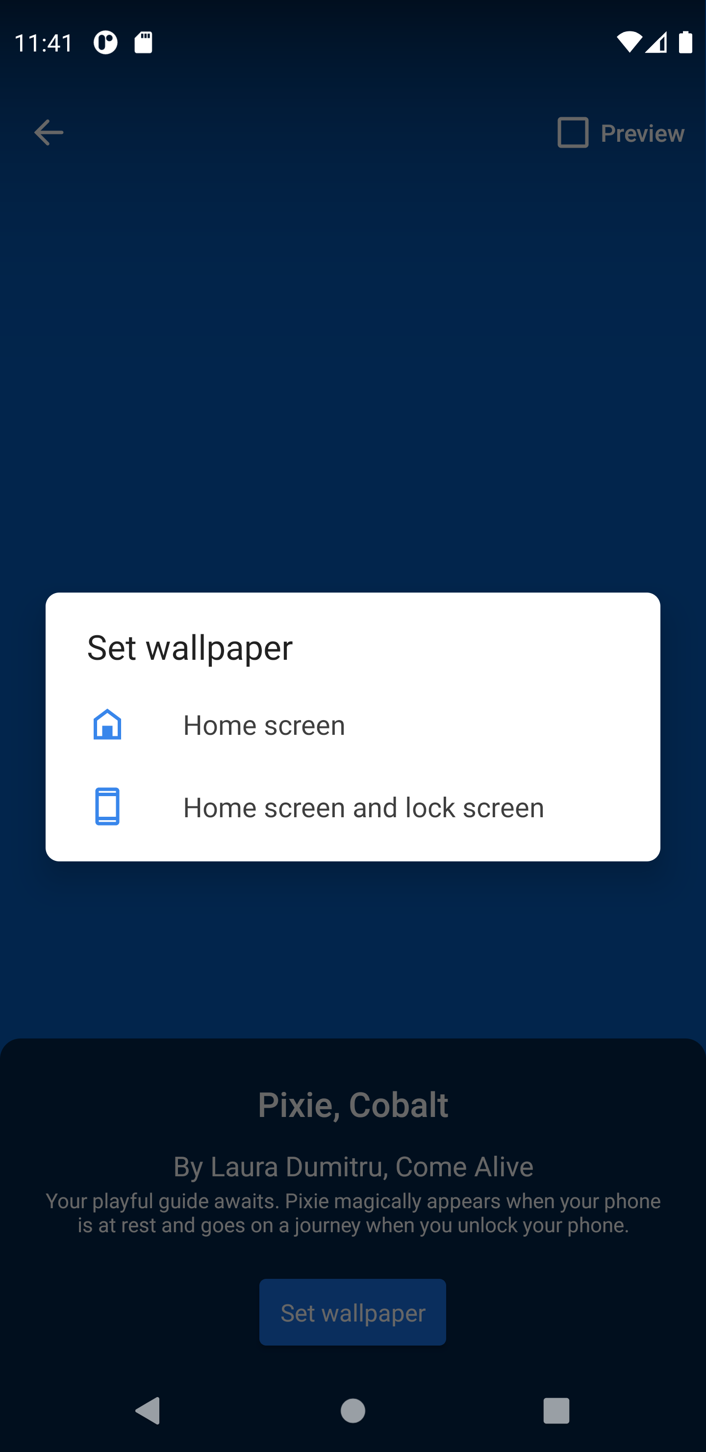 Set Home Screen Wallpaper Pixel