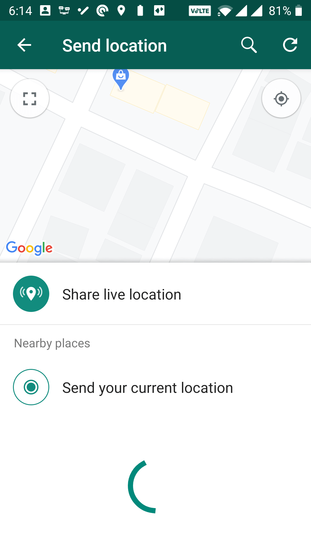 share live location with whatsapp