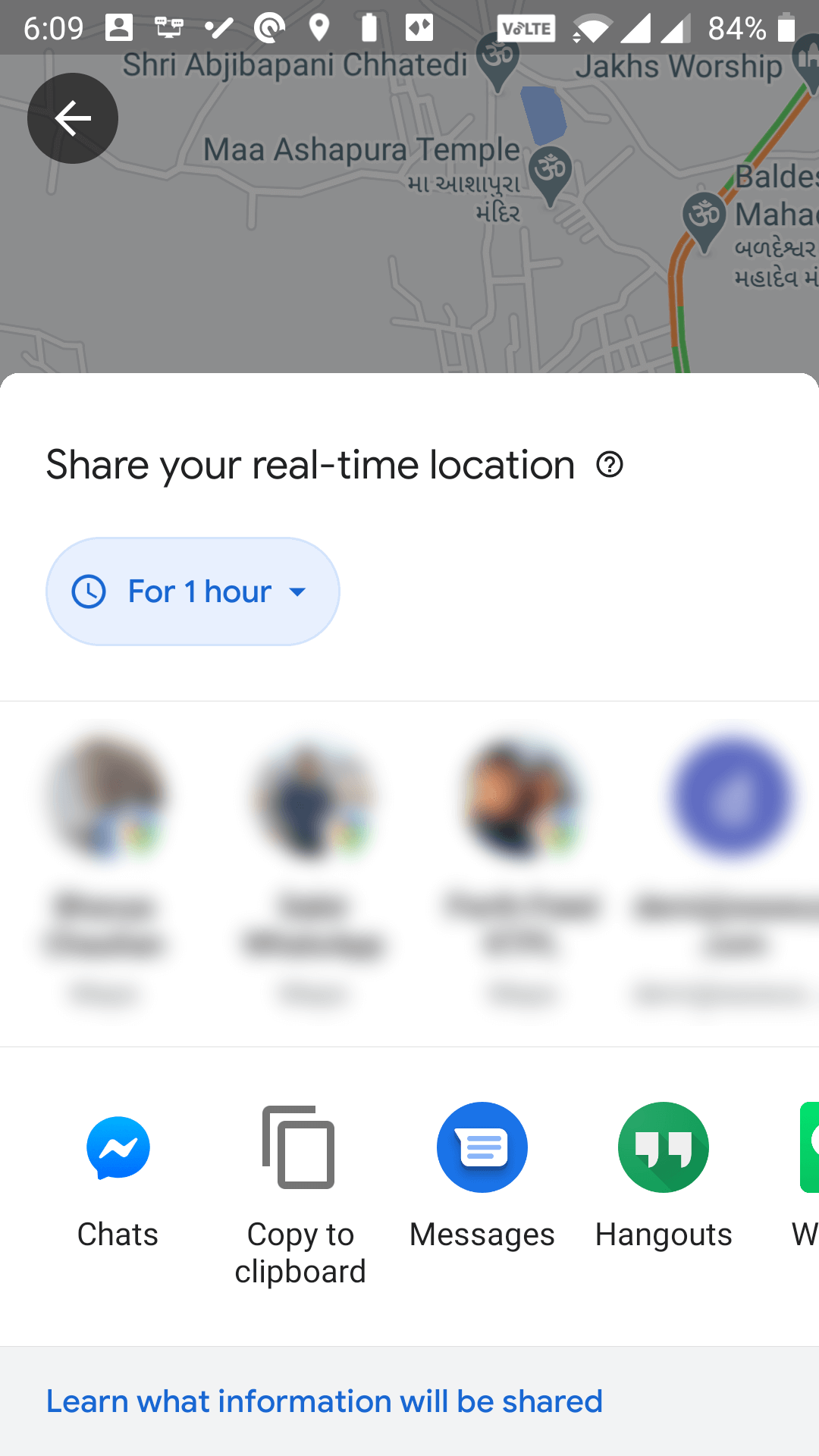 get shareable location link