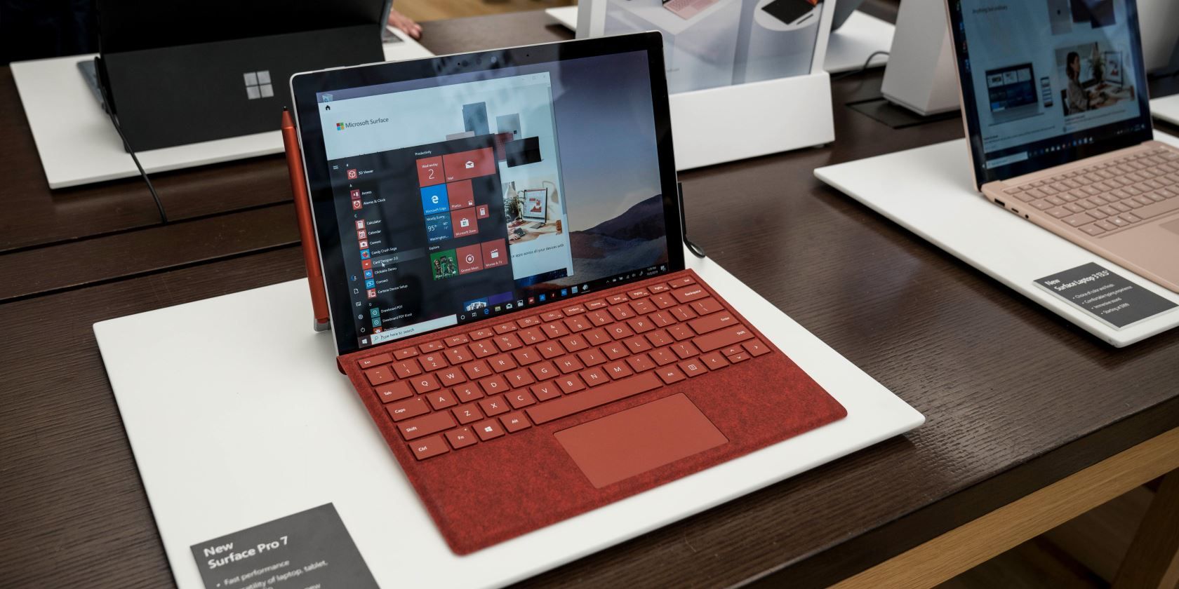 A Microsoft Surface laptop