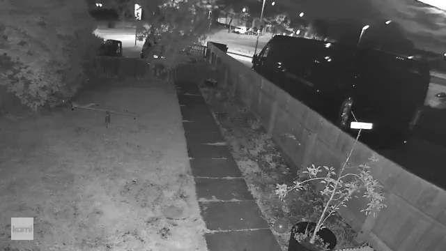 Night view from the Kami Wire-Free Outdoor Security Camera