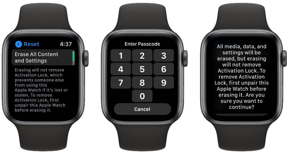 Apple watch разорвать пару без айфона. Как разорвать пару с Apple watch. Размер m/l Apple watch. Как сбросить АПЛВ вотч. Все Эппл вотч по порядку.