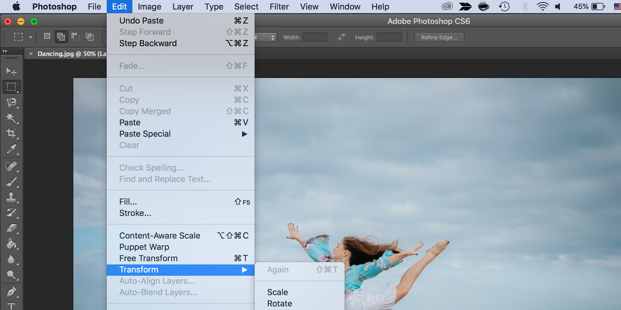 How to Rotate an Image in Photoshop