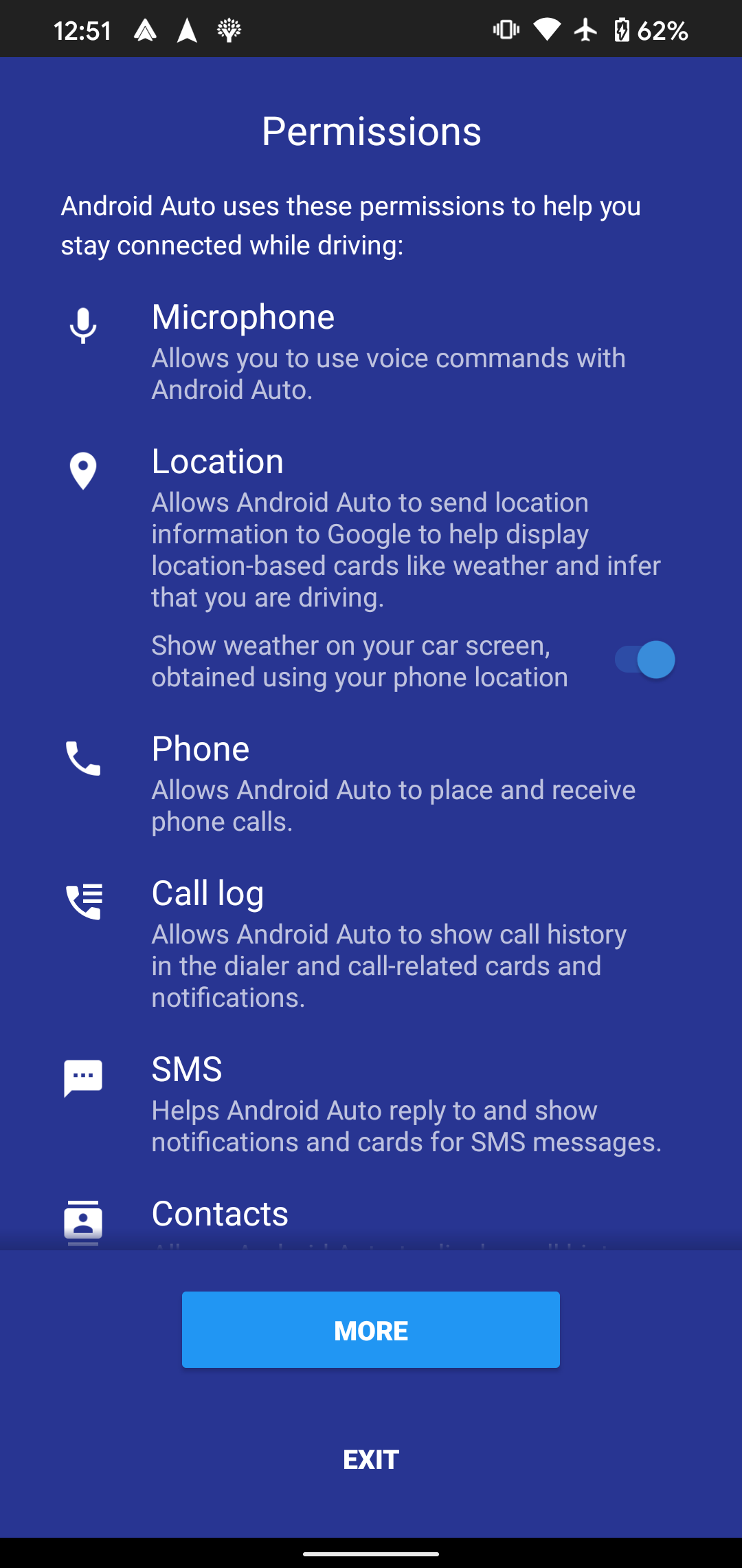 Android automatic permissions