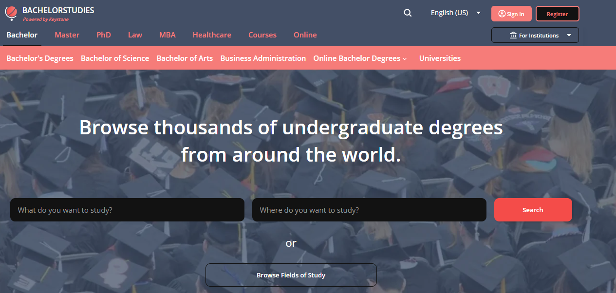 Bachelor Studies Website