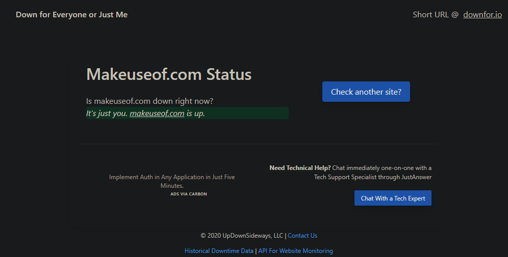 Down for Everyone Site