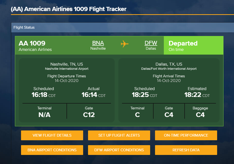 30 wahnsinnig nützliche Websites, die eines Tages nützlich sein werden - Flight Stats 2020 Screenshot