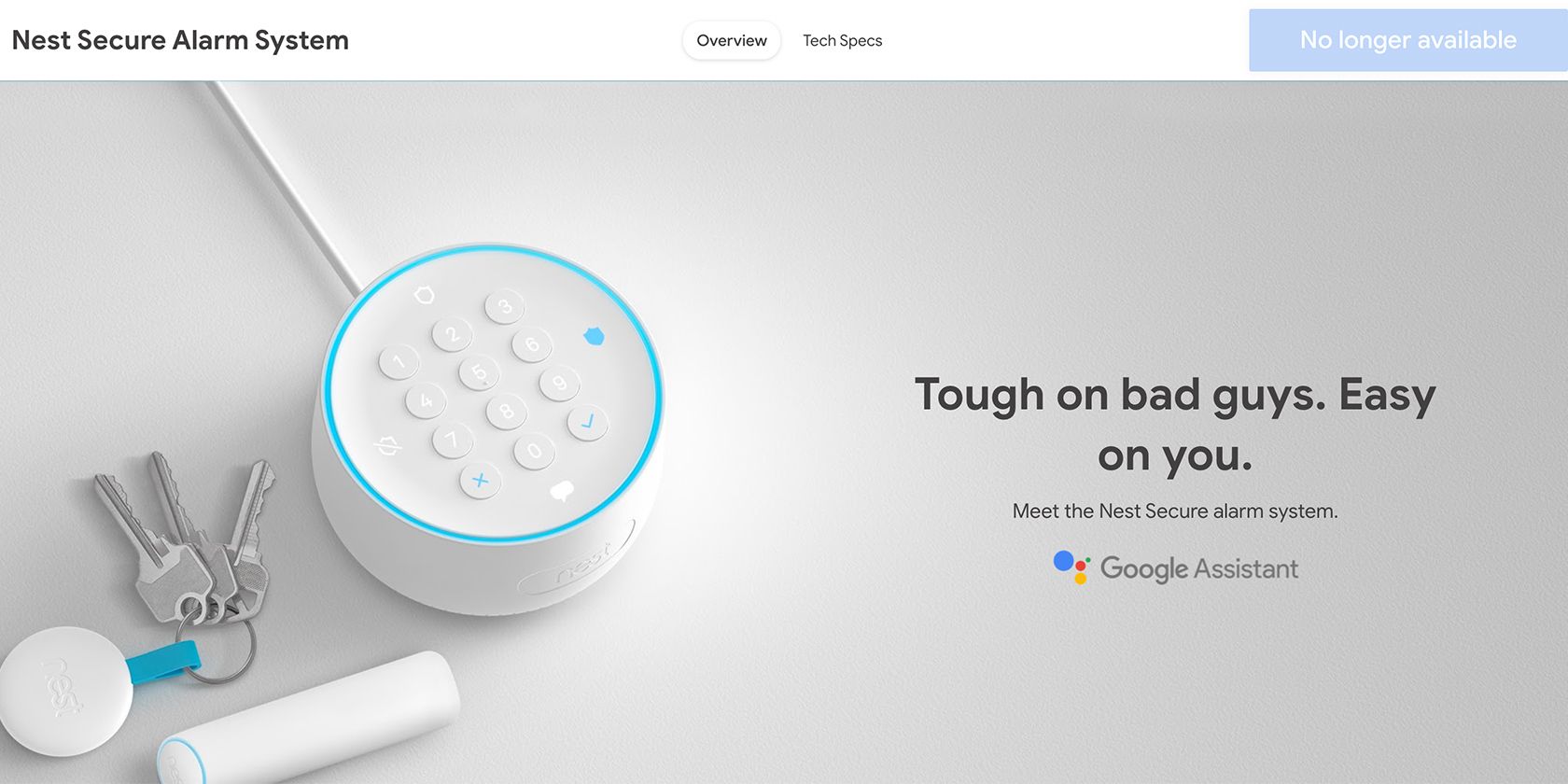 Google Nest Secure No Longer available