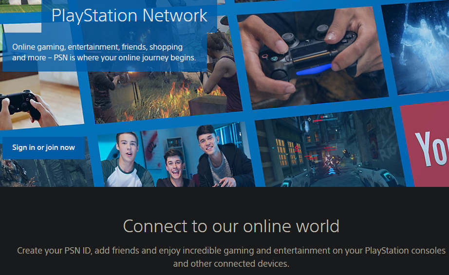 PlayStation Network Header