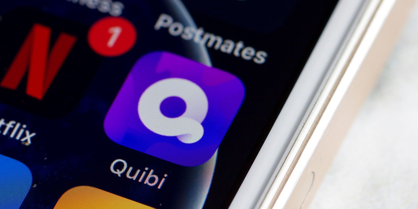 Quibi app on a phone