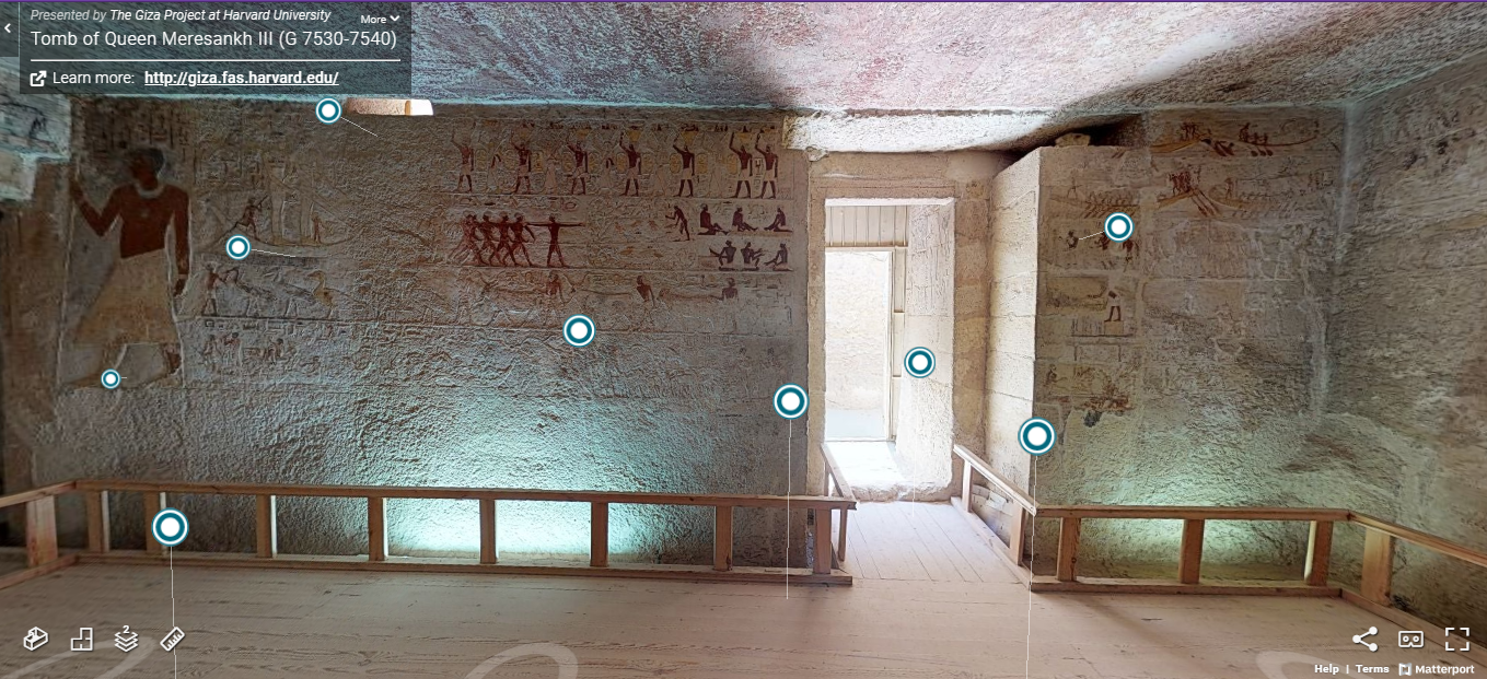 Virtual tour of Queen Mereshankh's Tomb homepage