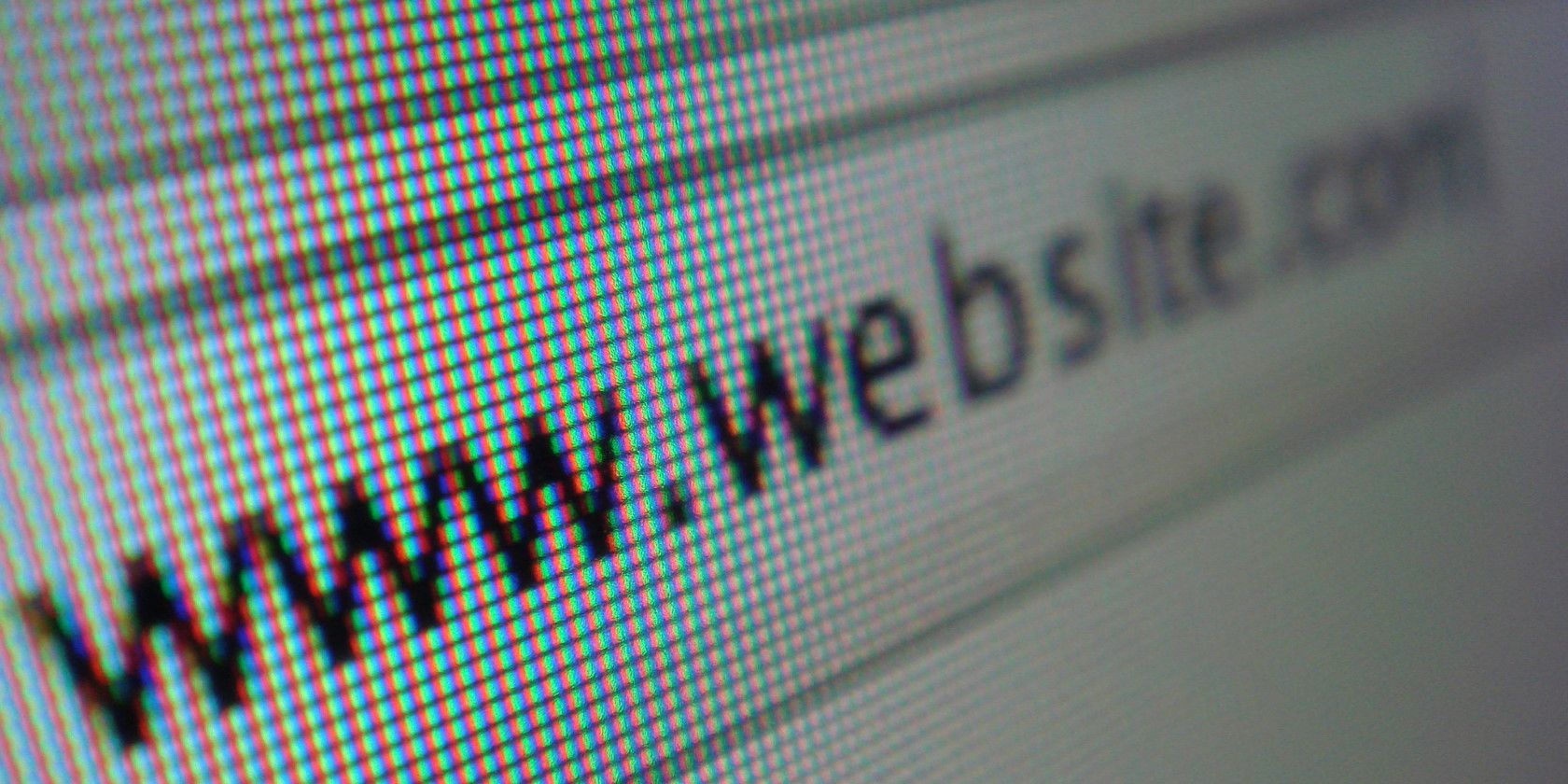 A closeup of an example website URL