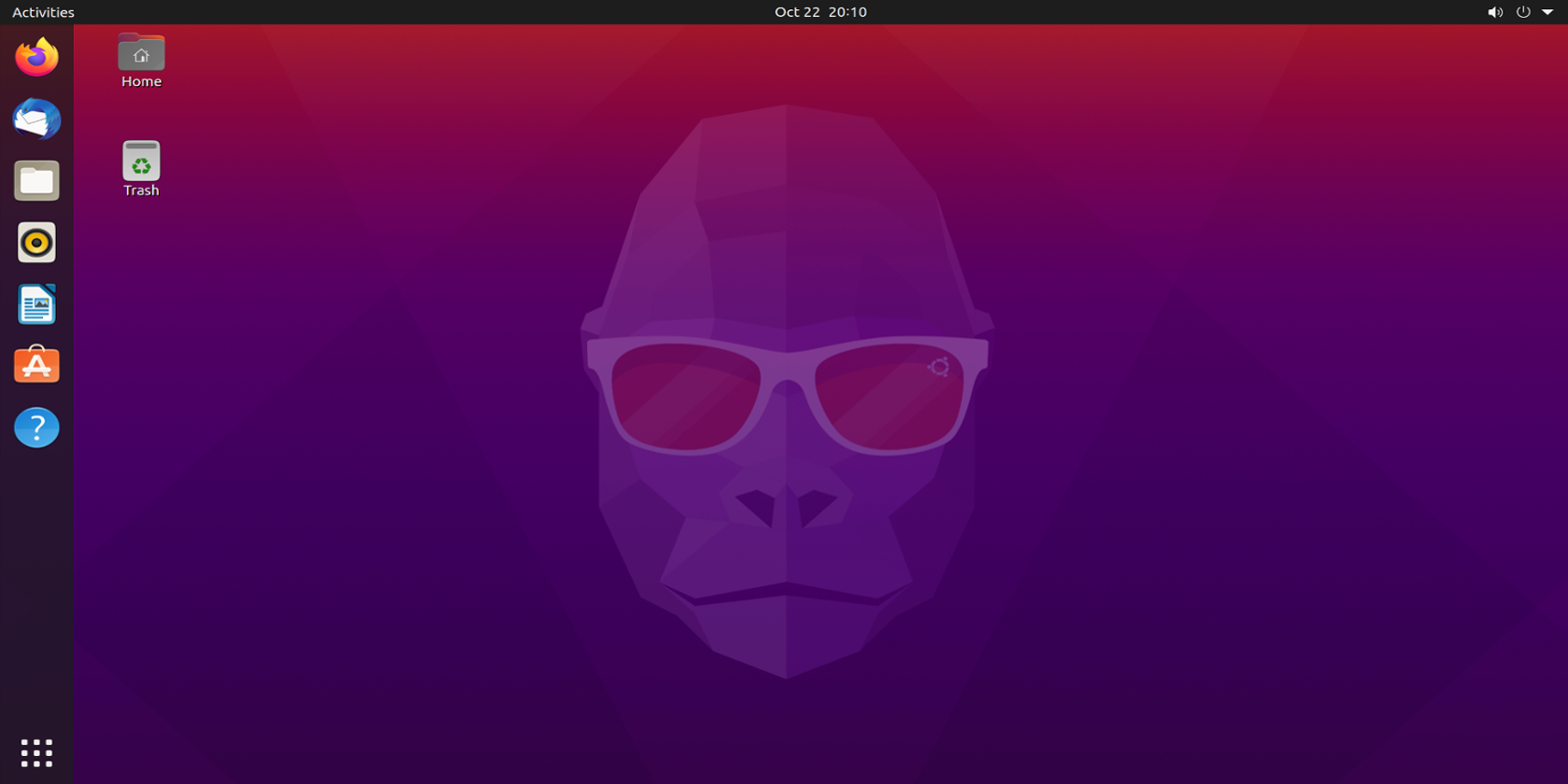 Ubuntu 20.10 Groovy Gorilla Desktop