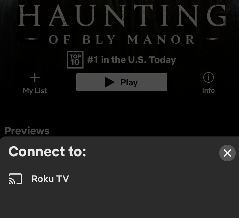 casting from phone to roku