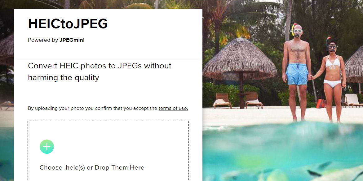 Convert HEIC to JPG online