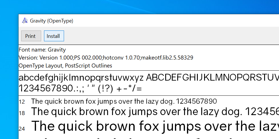 Install fonts on Windows