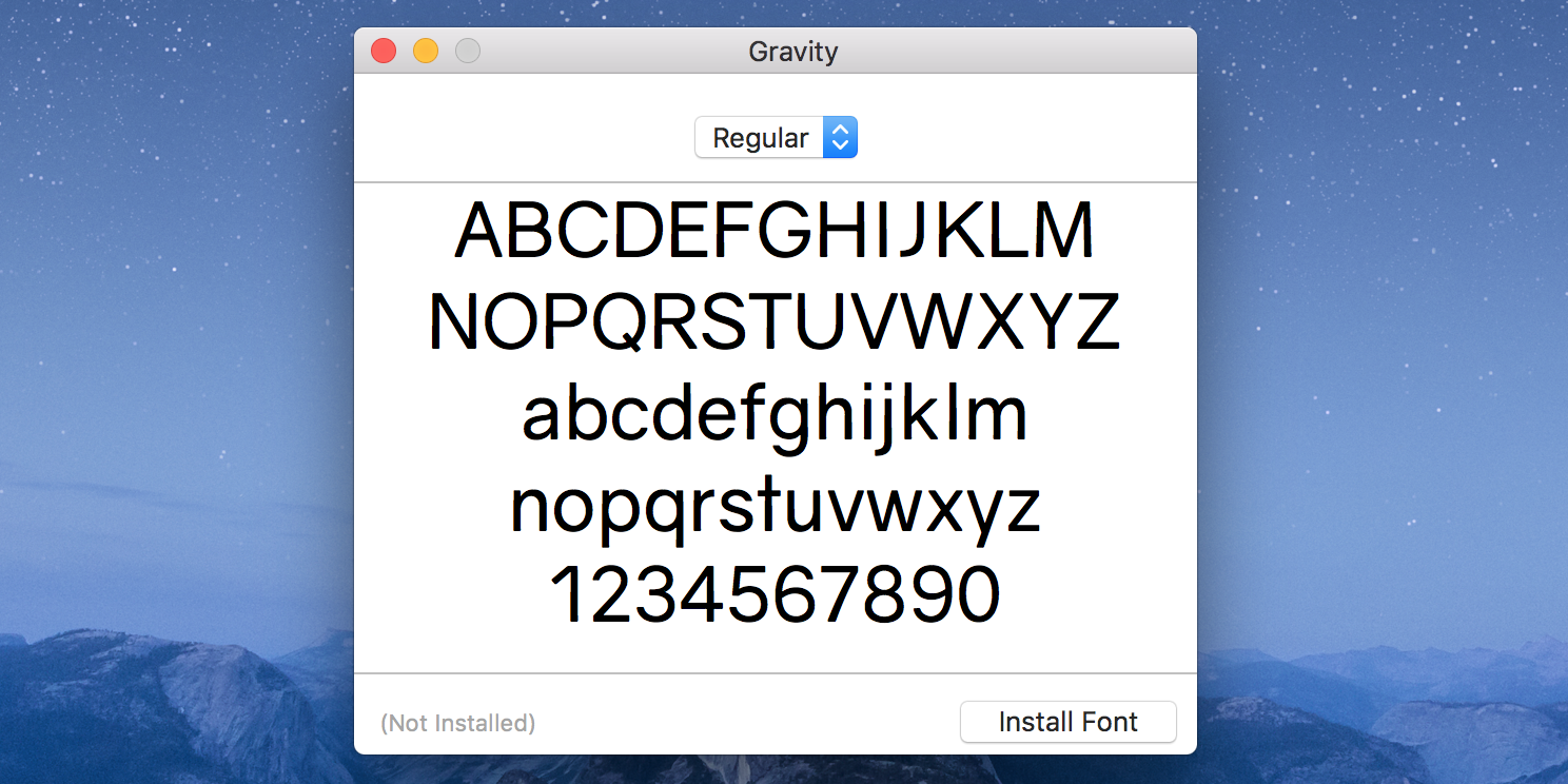 Install a font on Mac