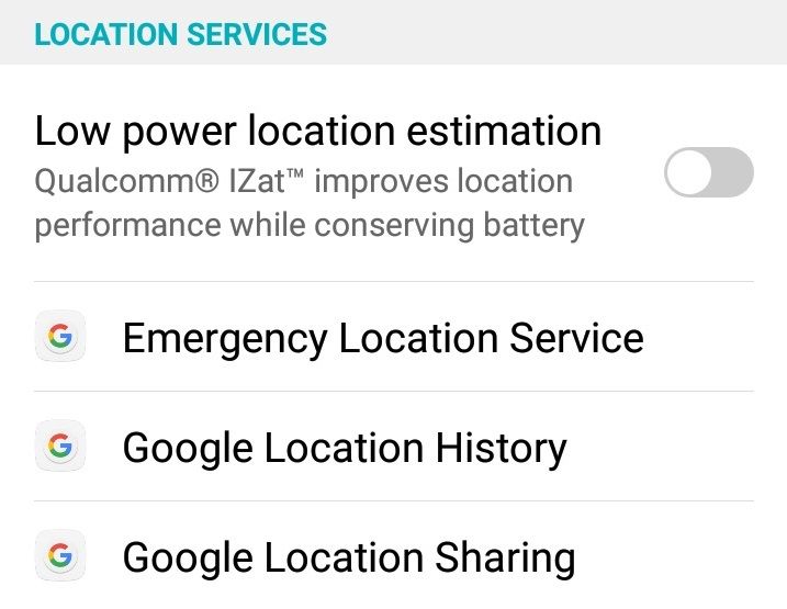 The only location sharing that you can't turn off allows emergency services to trace your call.