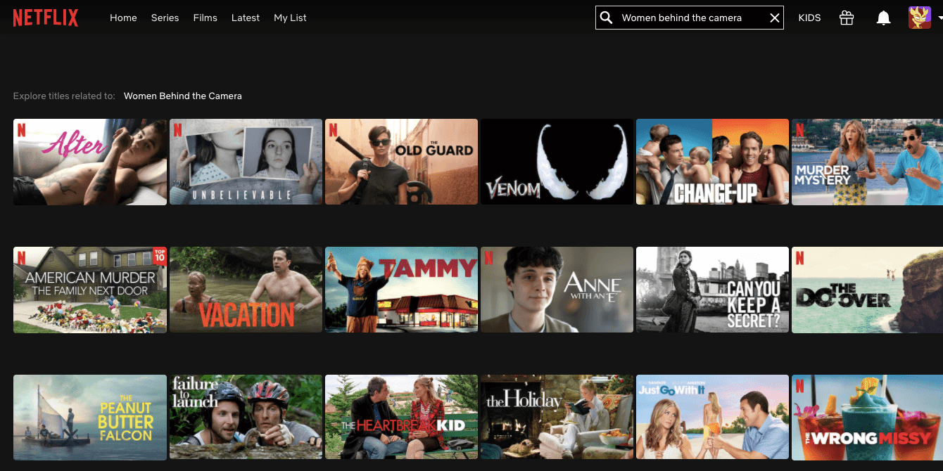 Netflix recommendations search