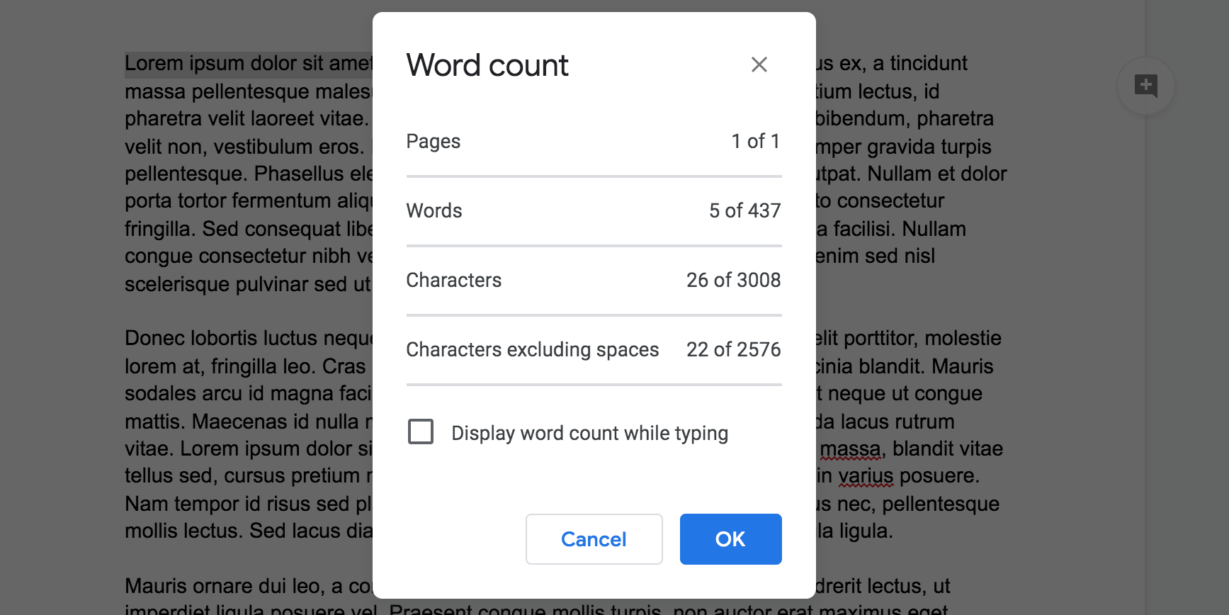 google word counter tool for mac