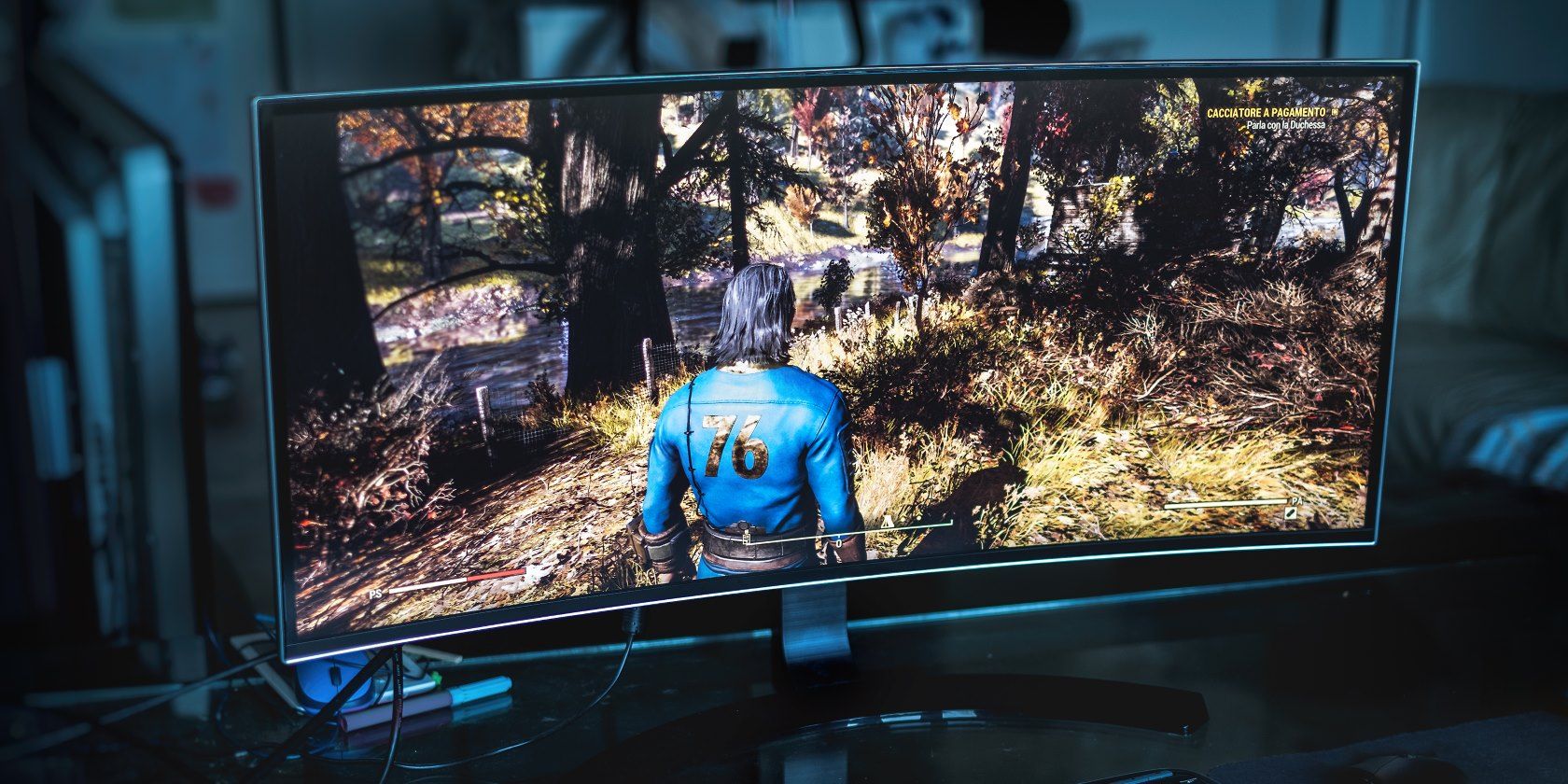 Fallout 76 on an ultrawide monitor
