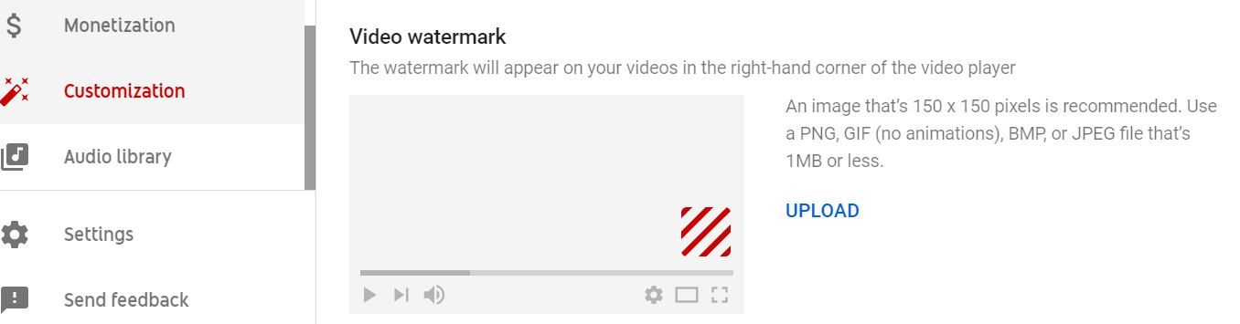 YouTube Video Branding Watermark