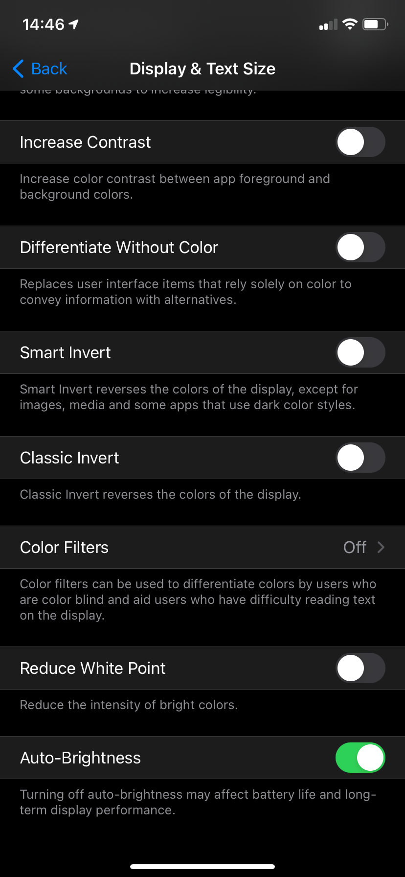 iPhone Display Accessibility