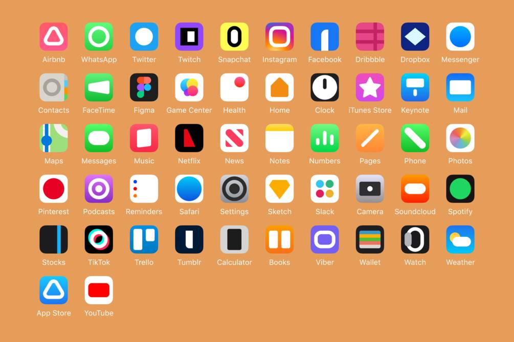Abstract app icons.