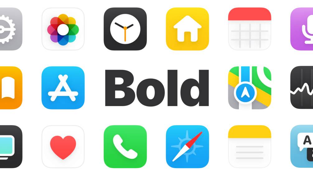 Bold app icons