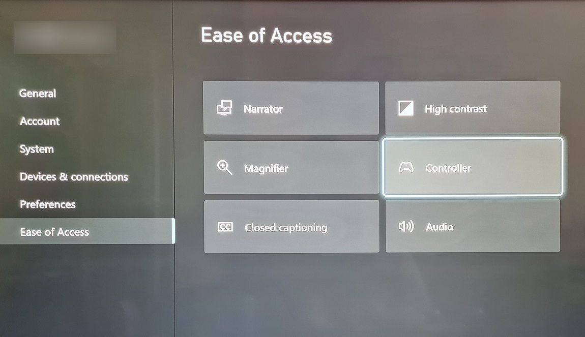 Ease of Access Controller on Xbox Series X