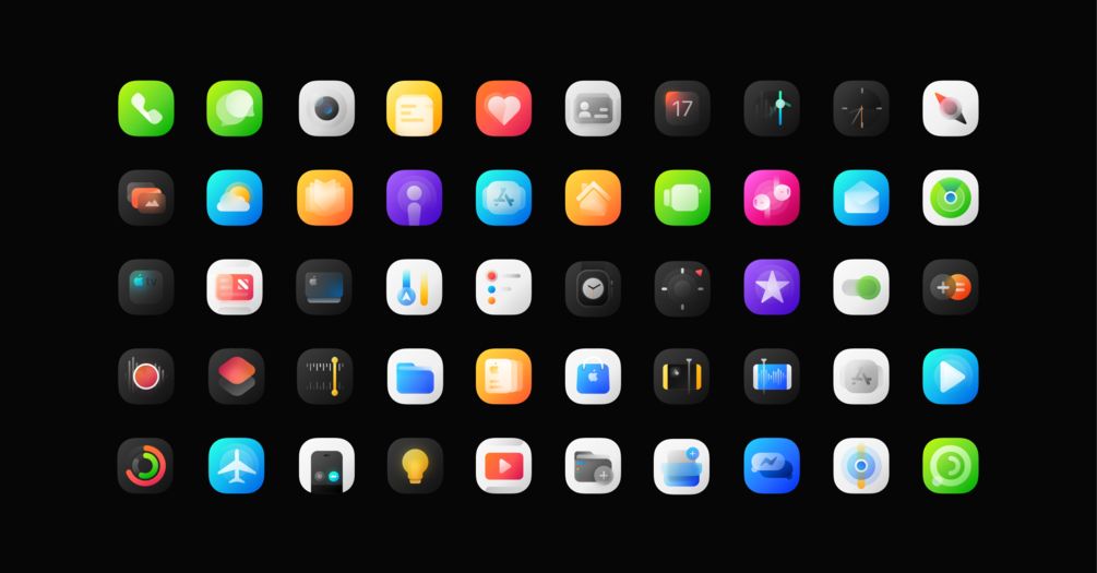 25 Awesome iPhone App Icon Packs to Customize Your Home Screen