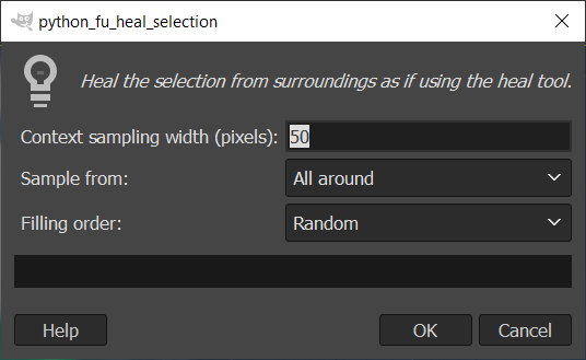 Gimp's Heal Selection option