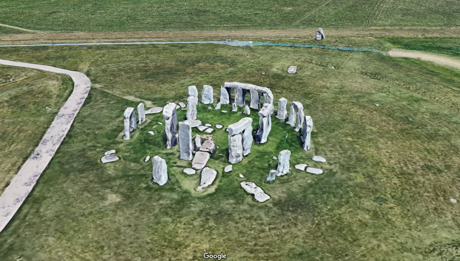 Google Maps Satellite View Stonehenge