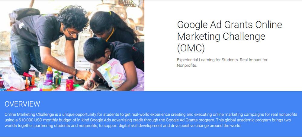 Google Ad Grants Marketing Challenge
