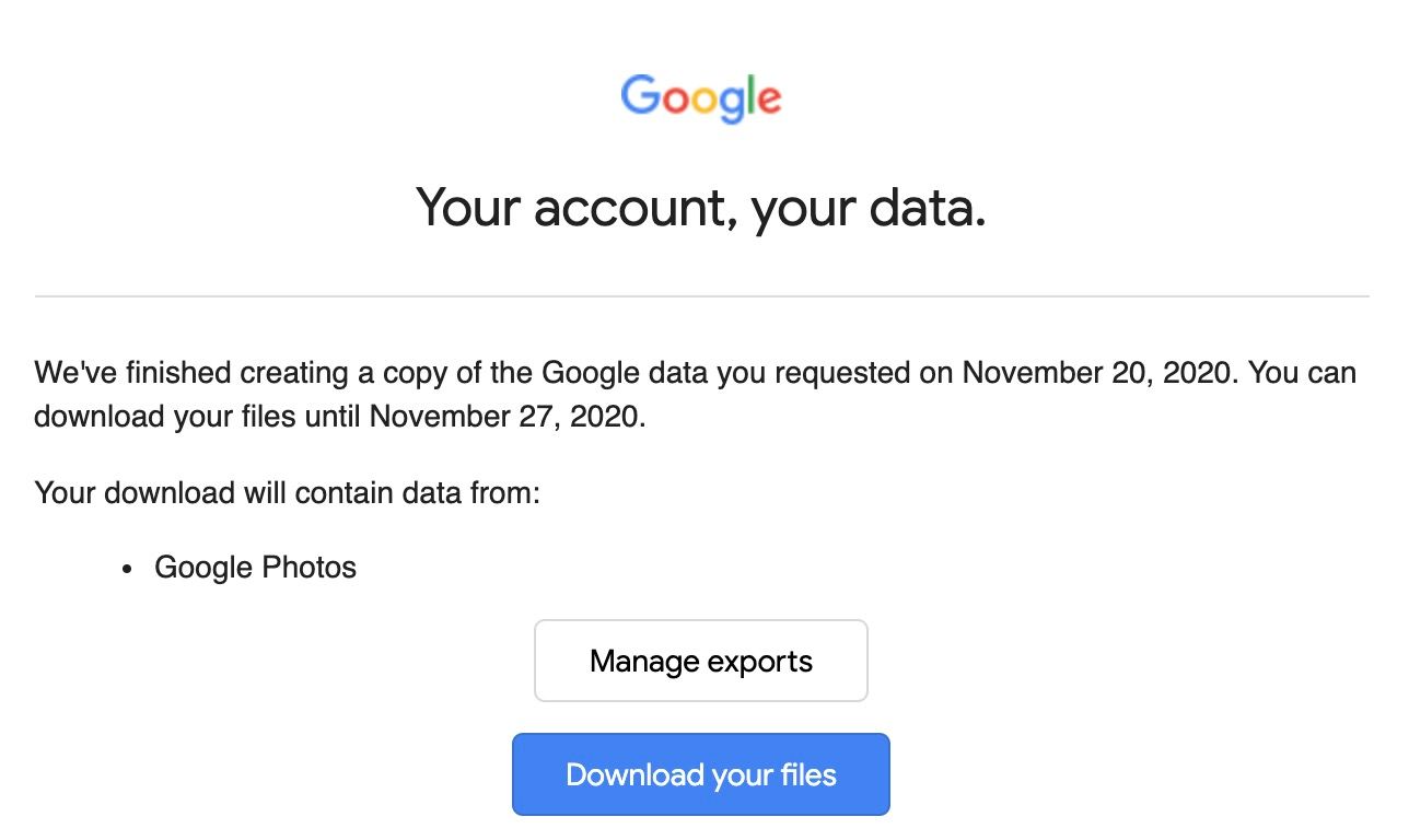 Google Photos Copy of Google Data