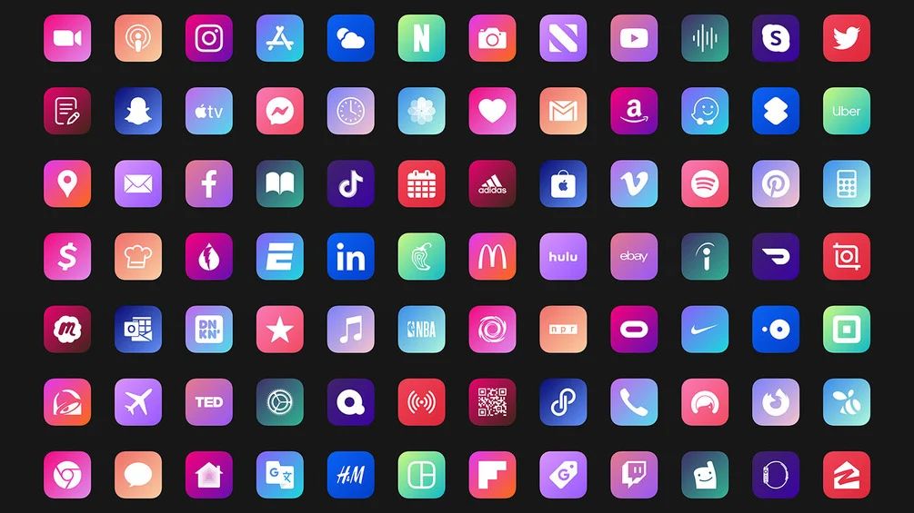 Эстетичные картинки для приложений иконок