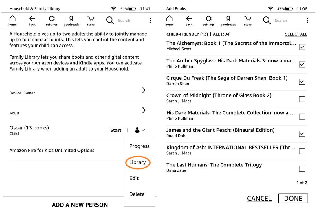 How to Share Kindle Ebooks With Family Members