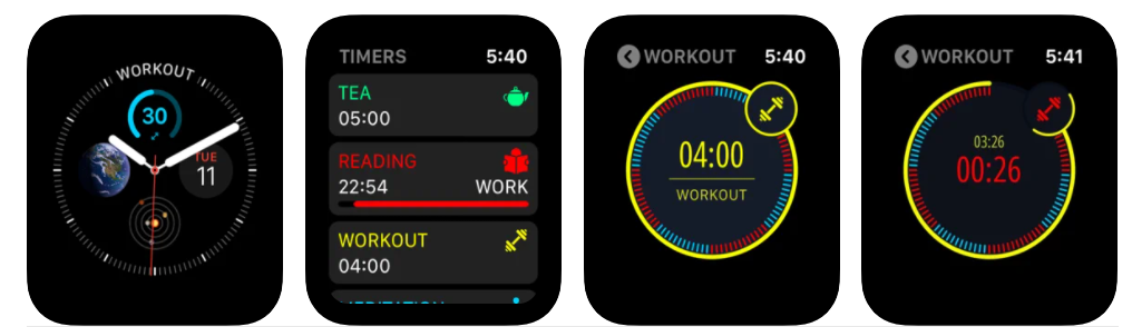 Screenshot of MultiTimer Apple Watch App