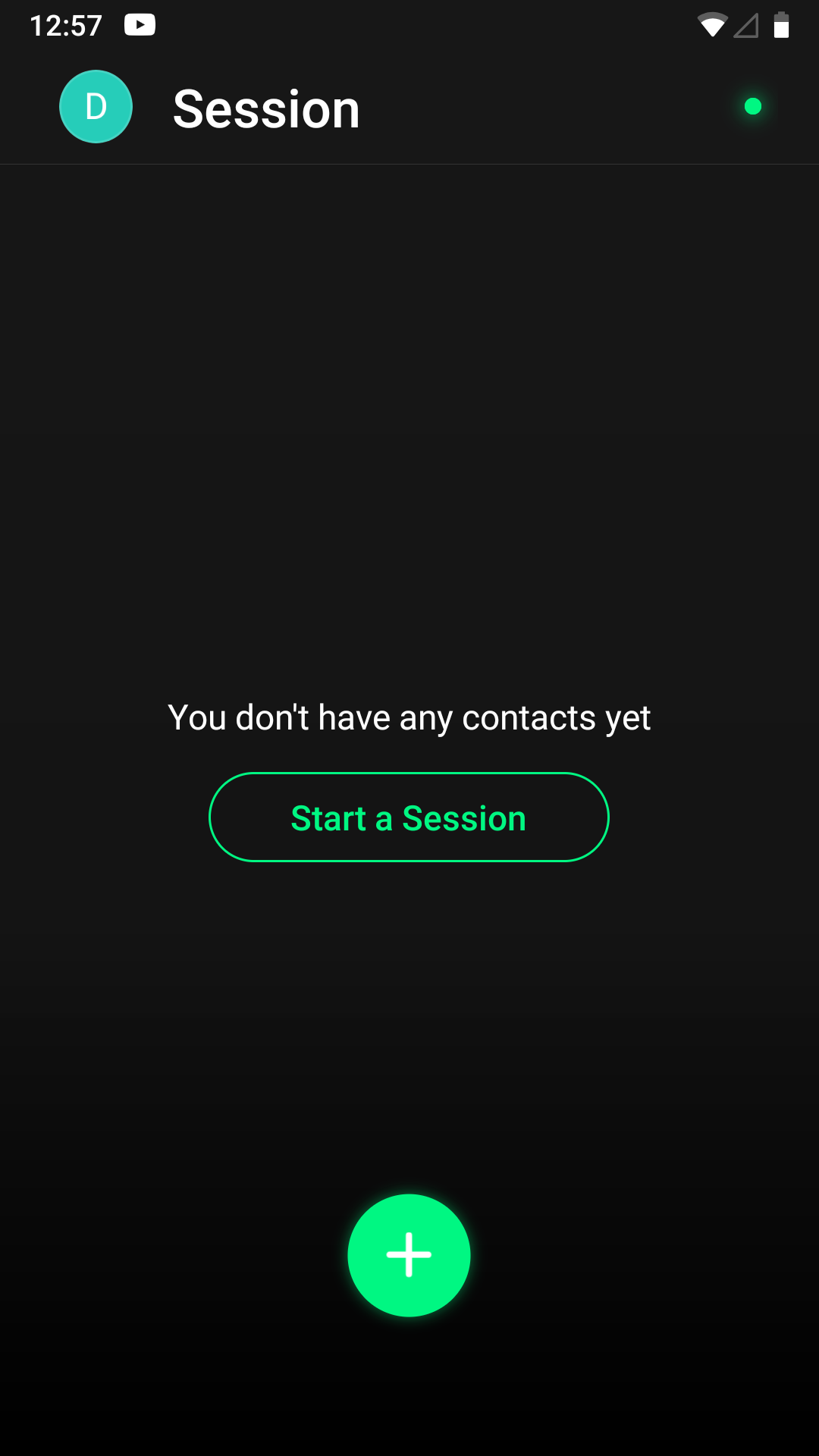 Session's chat screen