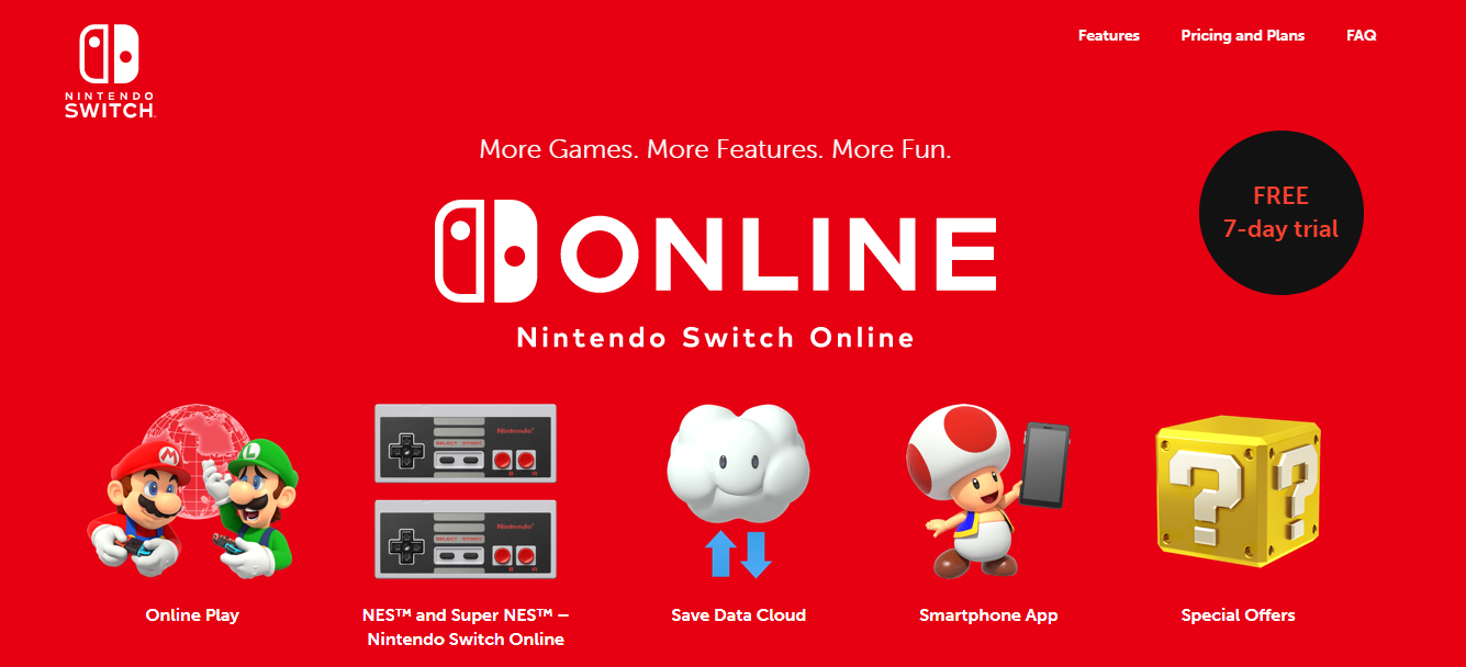 Switch Online Features