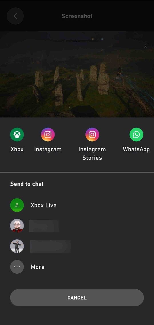 Xbox App Android Share