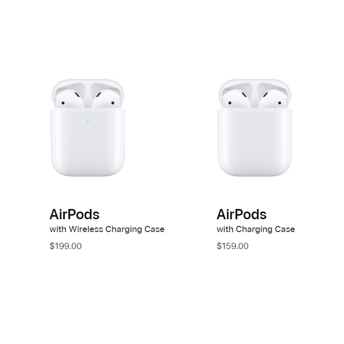 airpods wireless charging case options