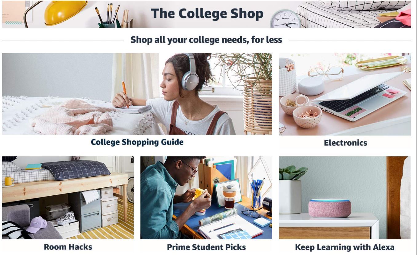 Amazon Prime Student College Shop