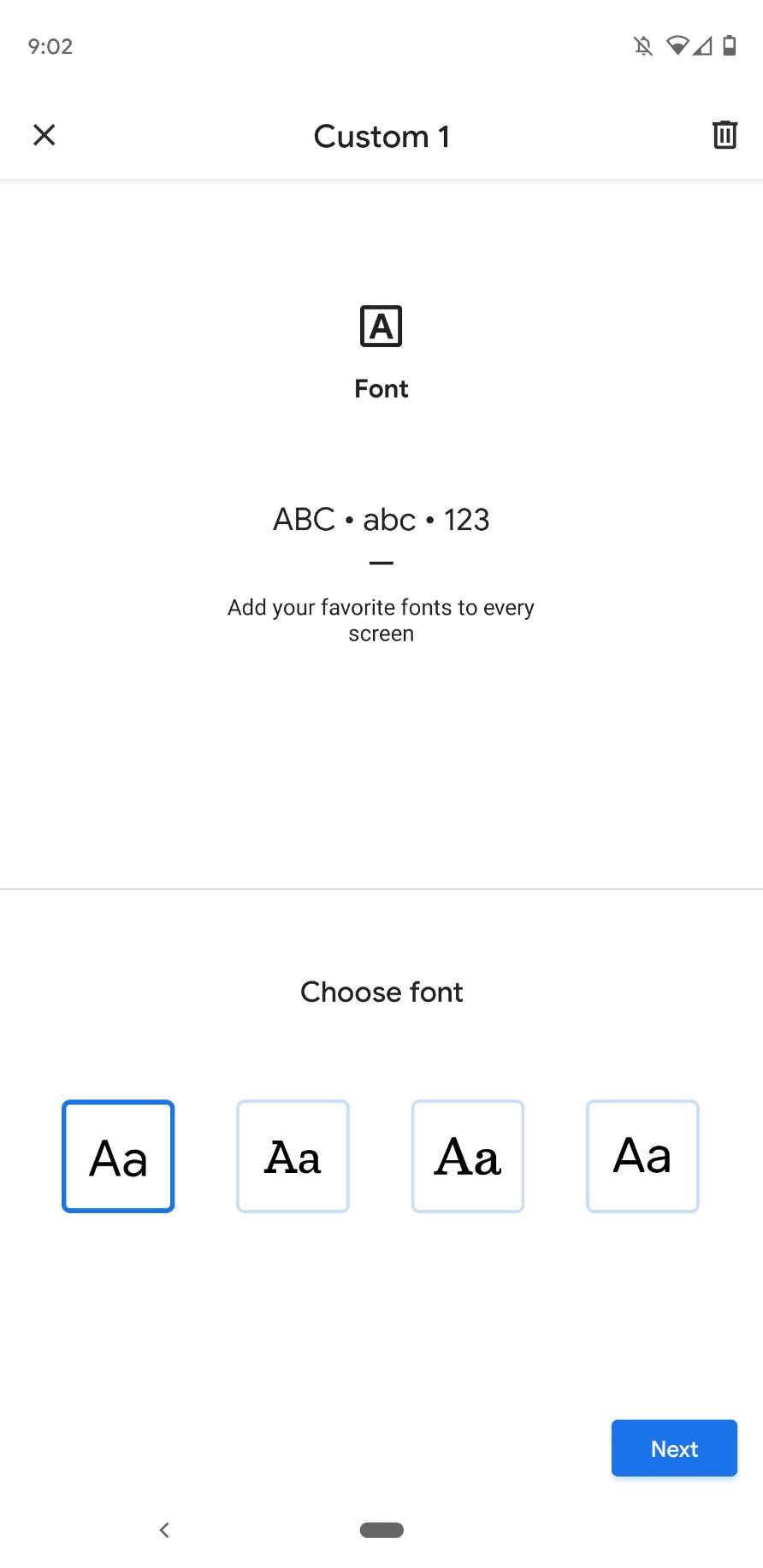 android pixel custom font
