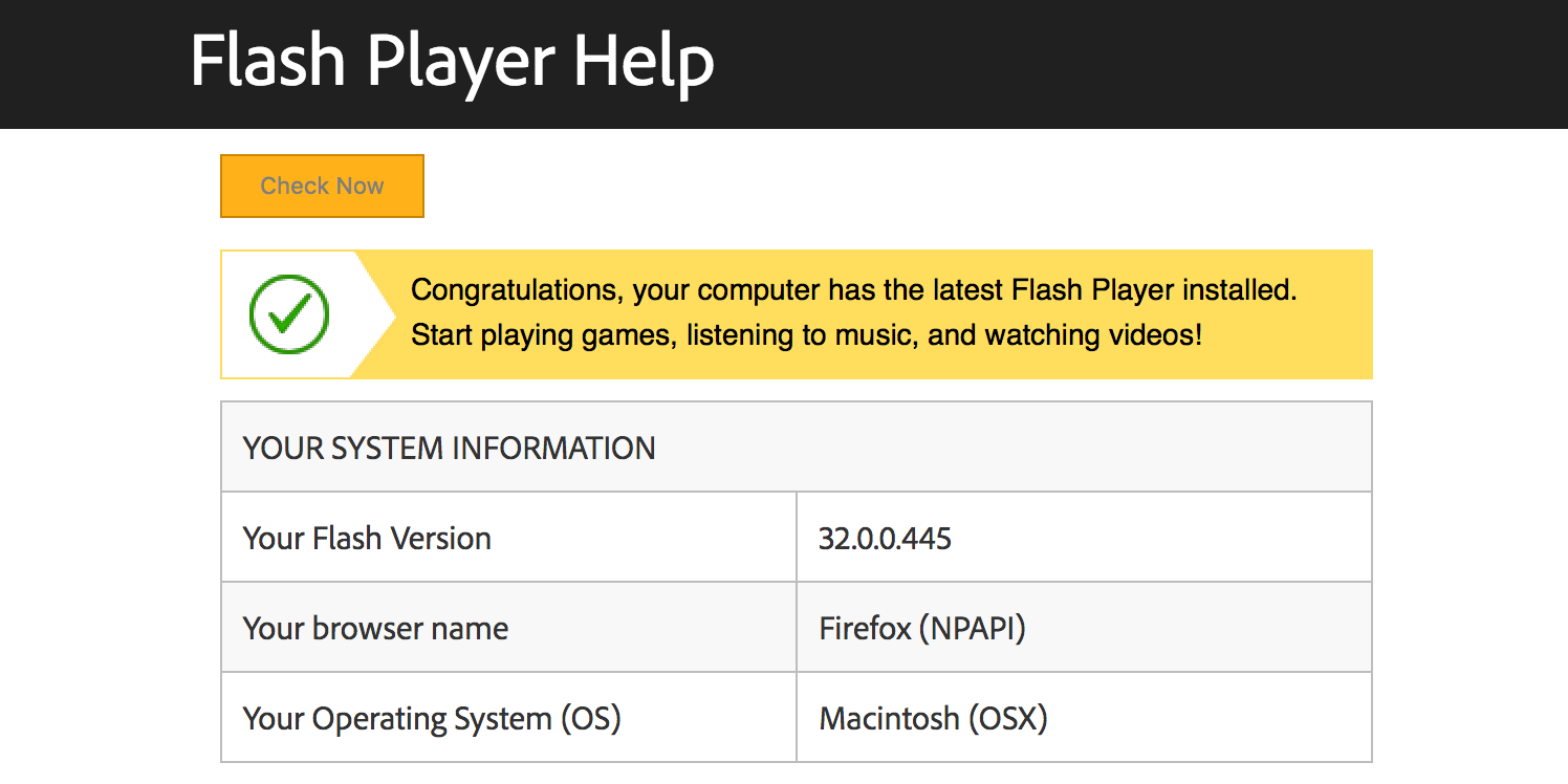 adobe flash player for os x 10.4.11