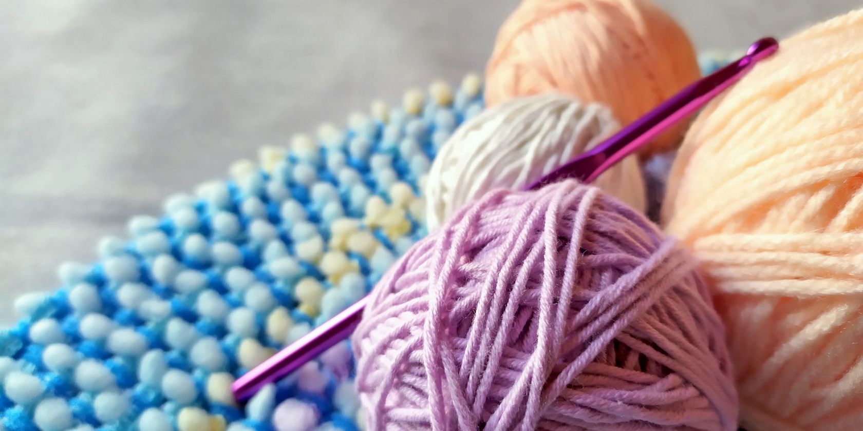 Colorful Yarn and Needle for Knitting