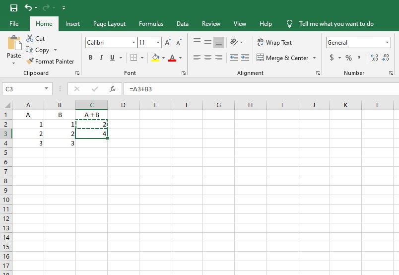 copying a cell in excel